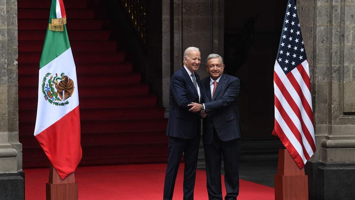 Reunión AMLO-Biden en Palacio Nacional