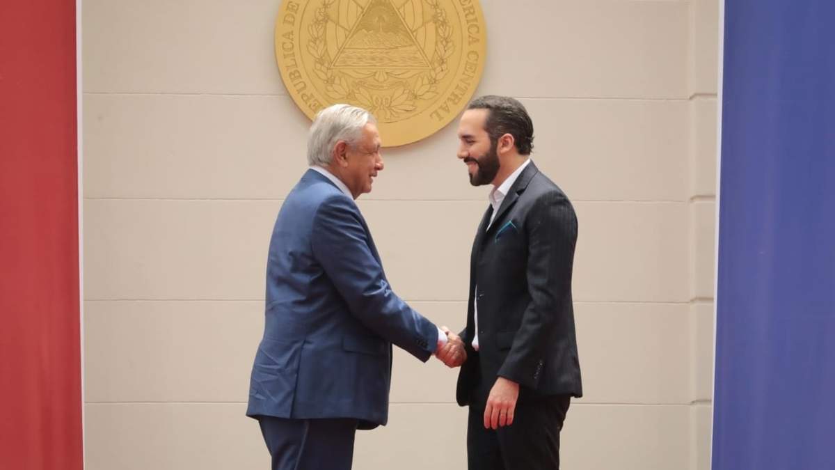 Los presidentes Andrés Manuel López Obrador y Nayib Bukele