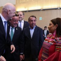 Brugada inaugura exposición “Álbum Épico” junto Infantino, presidente de la FIFA (Video)