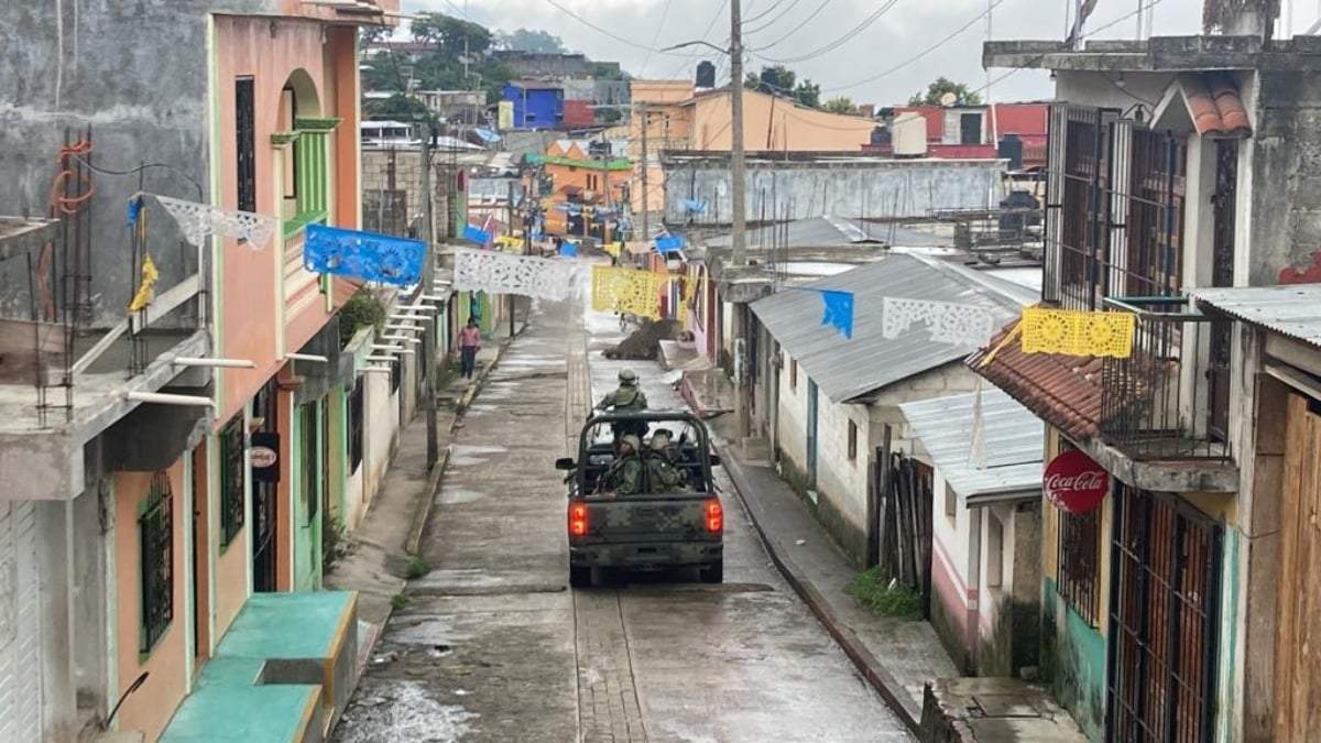Vigilancia de la Sedena en Pantelhó