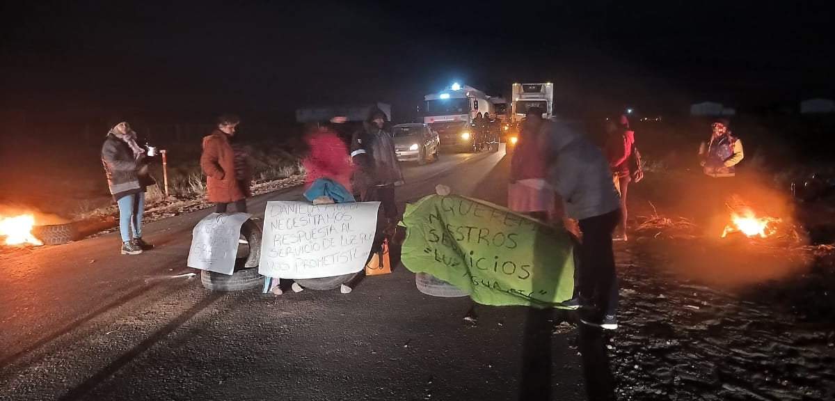 Corte en la ruta 5. Fuente: (Gentileza Luis Emilio González)