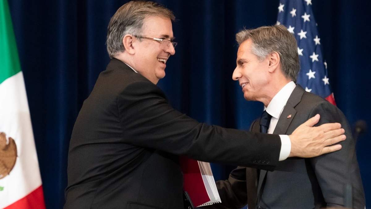 Marcelo Ebrard y Antony Blinken