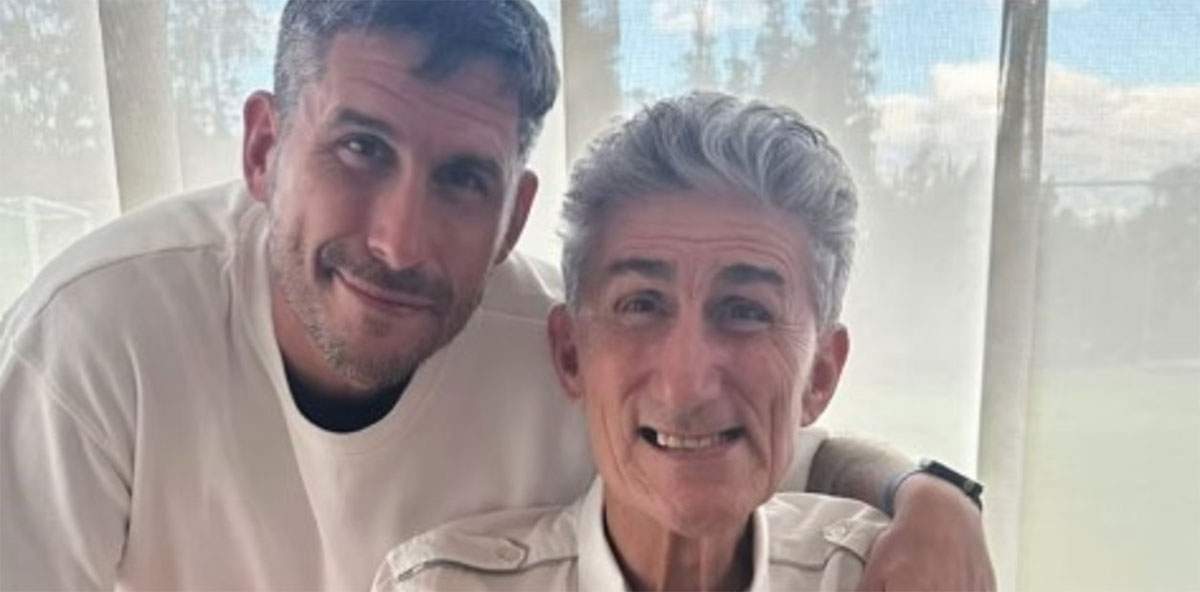 El Patón Bauza y su hijo Maxi.