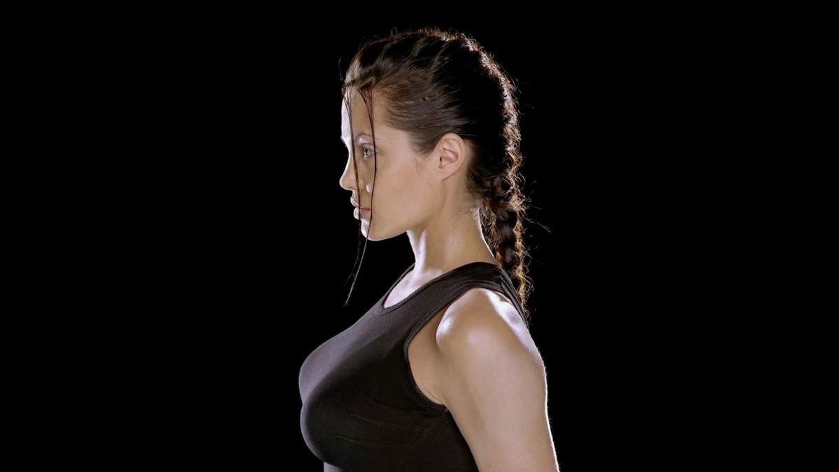 Angelina Jolie como Lara Croft. Fuente: (Instagram).