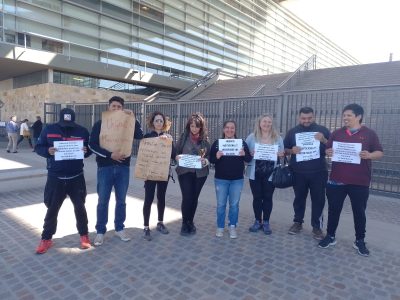 Familias damnificadas por la Mutual Participar hicieron un pedido especial en la Ciudad Judicial