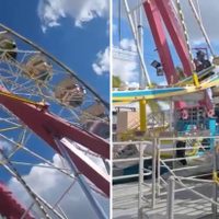 Captan la muerte de una mujer que cayó desde lo alto de una rueda de la fortuna en feria de SLP