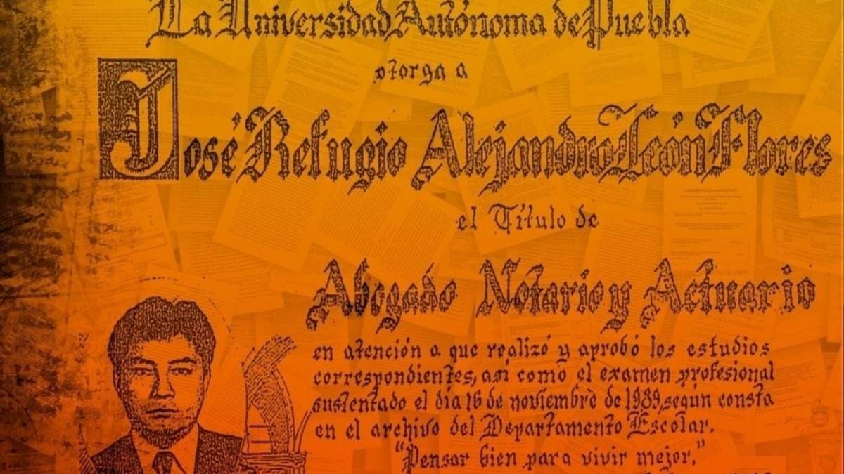 El juez José Refugio Alejandro León Flores falsificó su título profesional