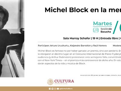Homenaje a Michel Block en Fonoteca Nacional