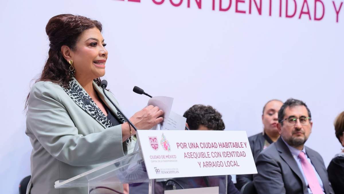 La jefa de Gobierno en la presentación del programa