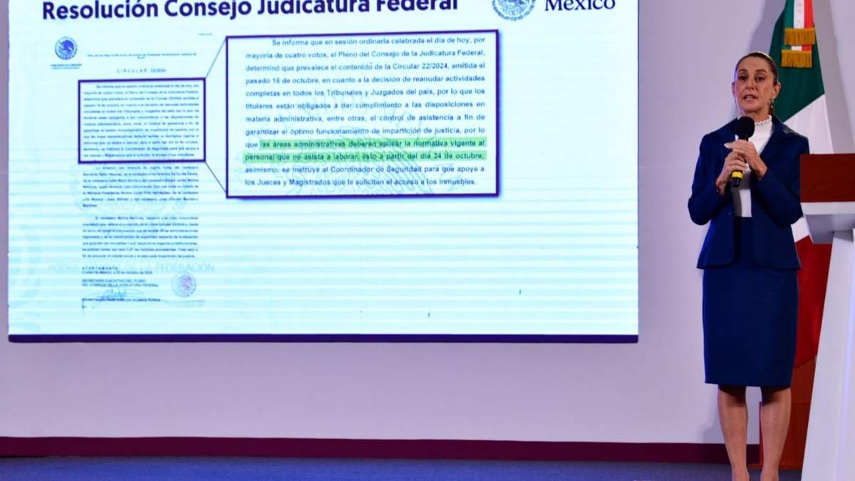 La presidenta Claudia Sheinbaum