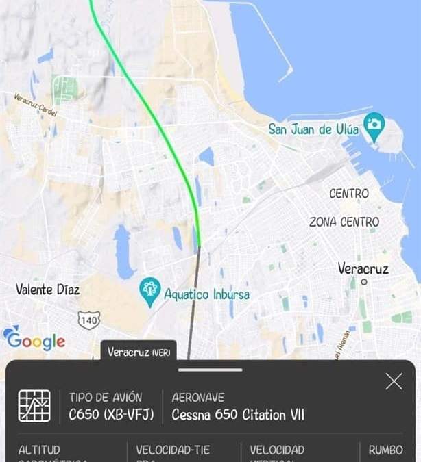 Datos de vuelo de la avioneta Cessna 650