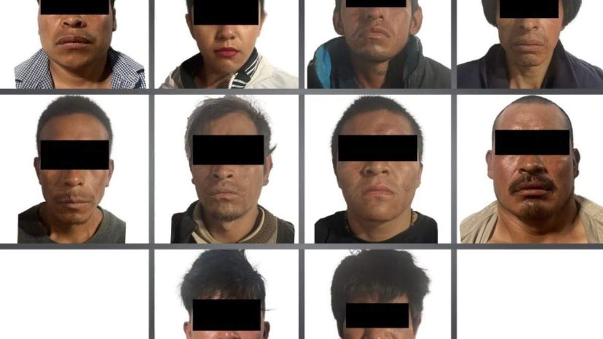 Algunos de los detenidos