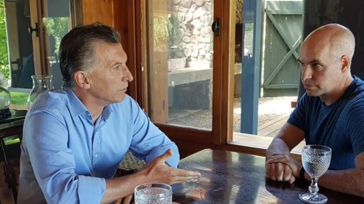 Mauricio Macri, expresidente de la Nación, y Horacio Rodríguez Larreta, jefe de Gobierno porteño. Fuente: (Twitter)