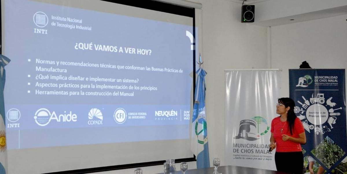 Para mejorar las buenas prácticas en plantas de elaboración de alimentos. Fuente: (Neuquén Informa)