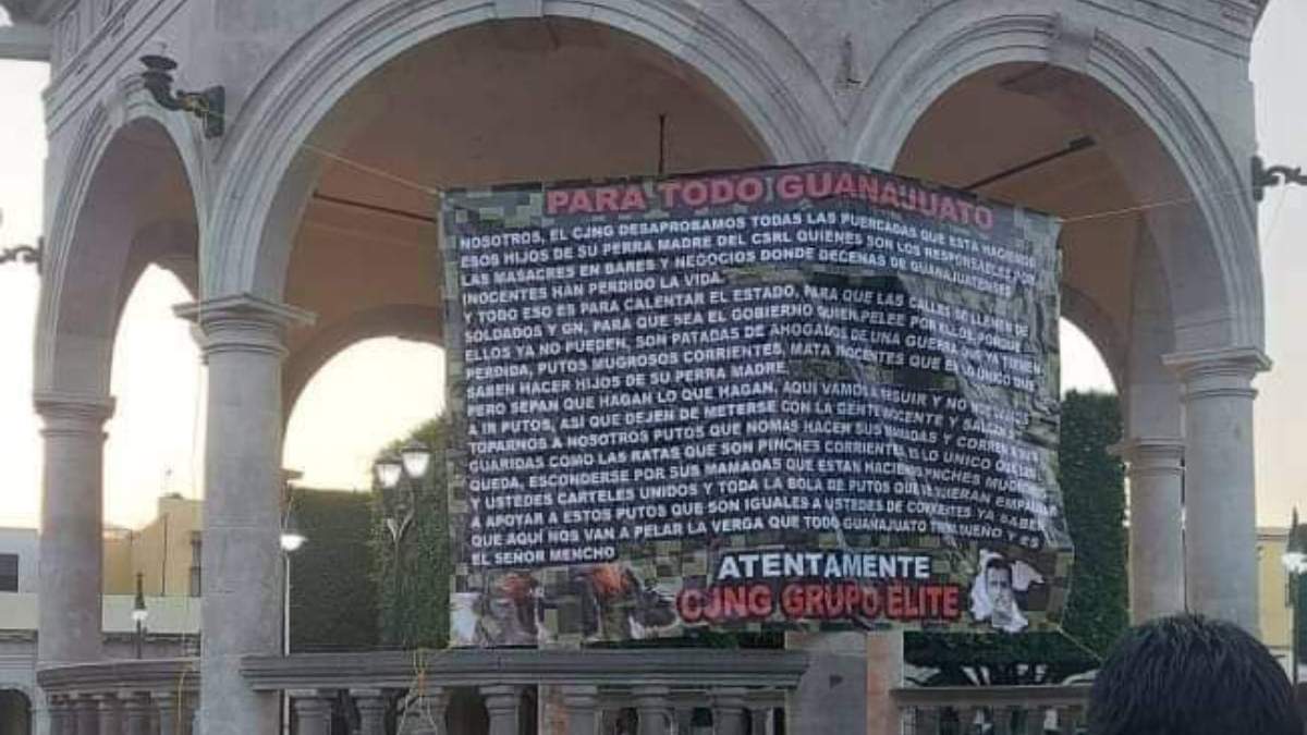 Una de las mantas colocadas