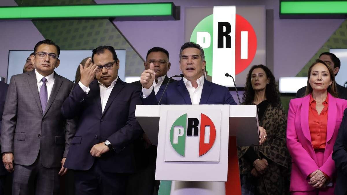 El dirigente nacional del PRI, Alejandro Moreno Cárdenas