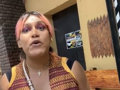 Exhiben a diputada trans María Clemente García por gritar "fifí" e insultar a manifestante (Video)