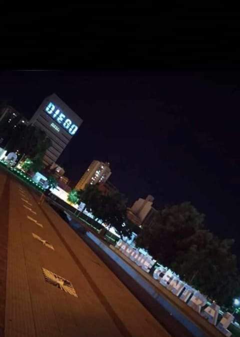 Homenaje en Neuquén a Maradona. Fuente: (Twitter)