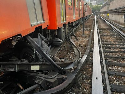Vagón del Metro se descarriló en terminal Indios Verdes; provoca retrasos en Línea 3