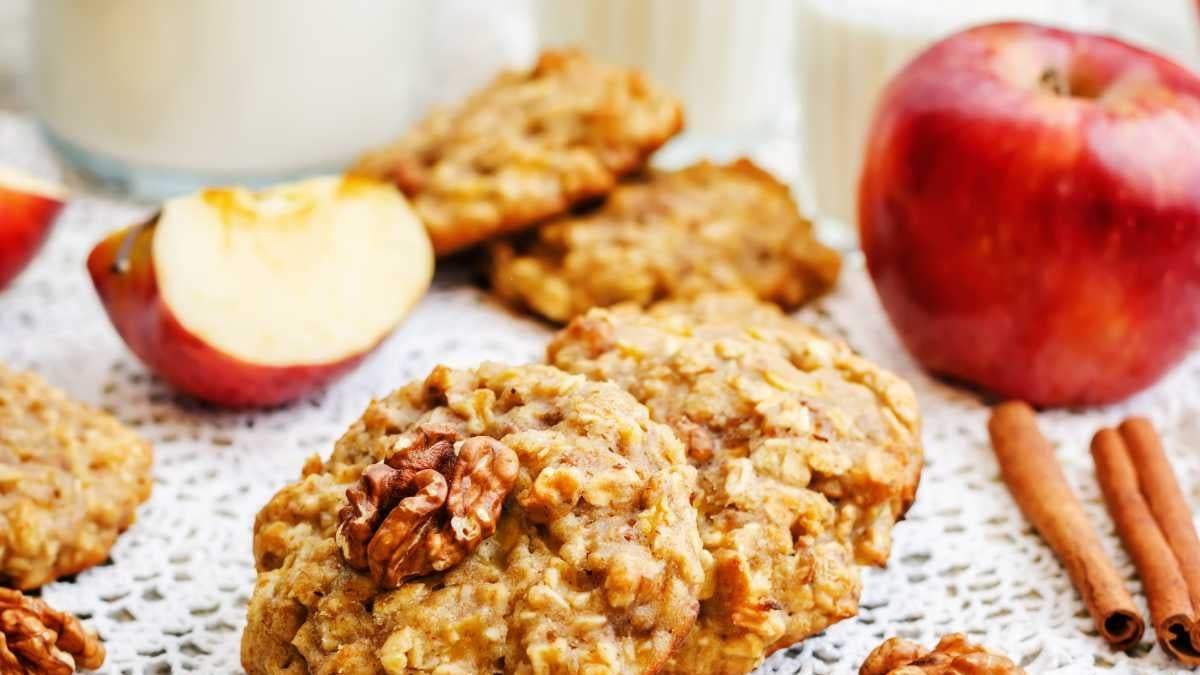 Galletitas de avena y manzana. Fuente: (X)