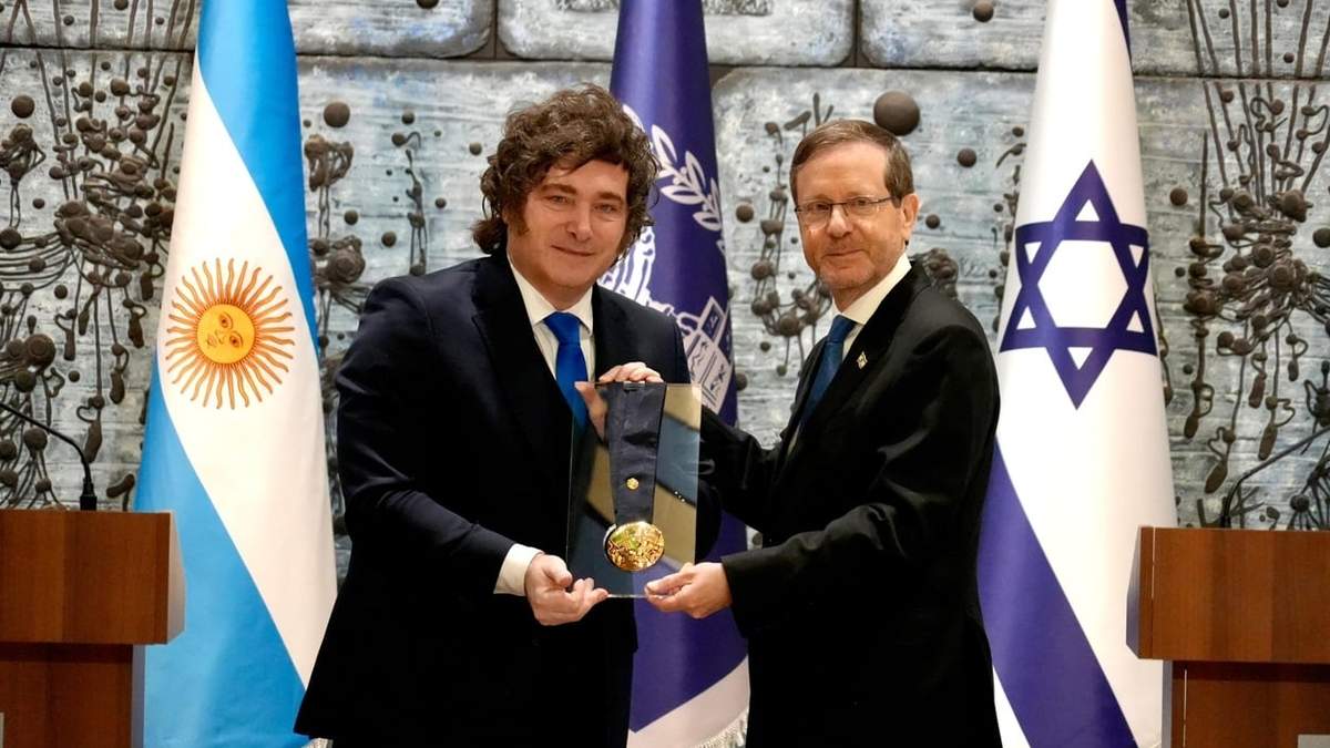 Javier Milei recibió la “Medalla Presidencial de Honor” en Israel
