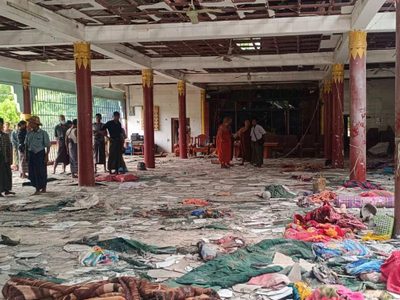 Al menos 23 muertos tras ataque aéreo contra un monasterio budista en Myanmar