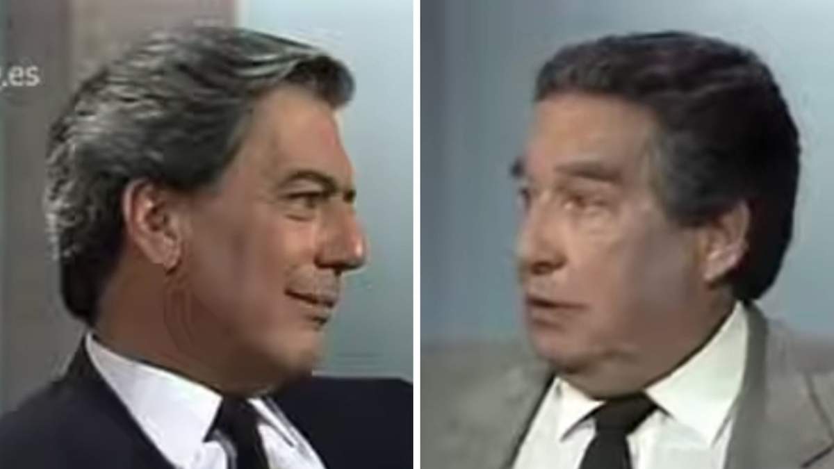 Mario Vargas Llosa y Octavio Paz en el debate de 1987
