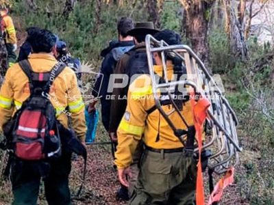 Encontraron con vida a la mujer que era intesamente buscada en la zona del lago Falkner