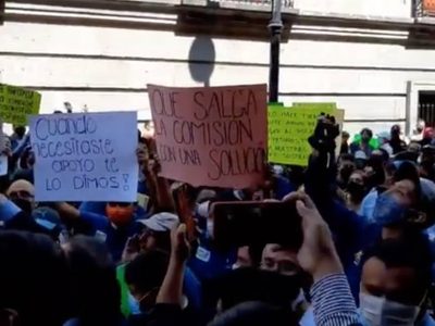 Con marcha, gaseros exigen ser integrados en las negociaciones con empresas