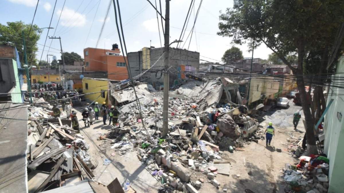 La zona afectada por la explosión en la Pensil Norte