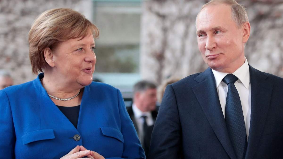 Angela Merkel y Vladímir Putin. Fuente: (Twitter)