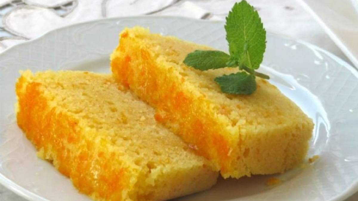 Cómo hacer un exquisito budín de duraznos. Fuente: (X)