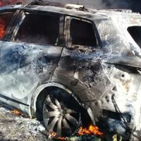 Hallan calcinado el auto que habrían usado para matar al periodista Juan Carlos Huerta en Tabasco