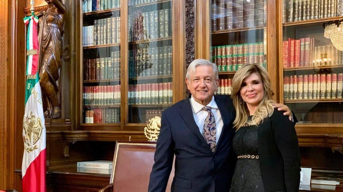 La exgobernadora de Sonora, Claudia Pavlovich con el presidente López Obrador