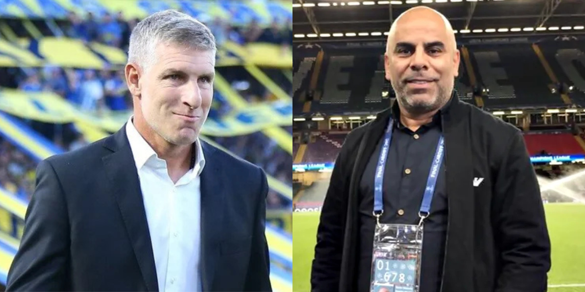 Martín Palermo y Chicho Serna Fuente: (X)