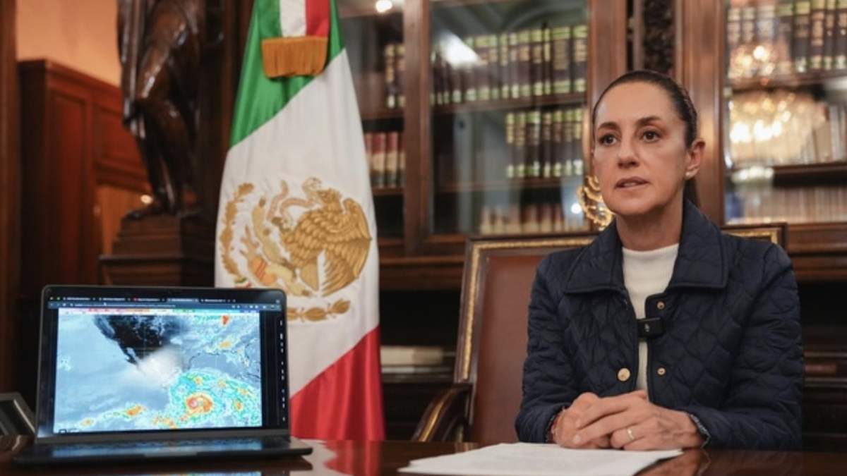 La mandataria en su mensaje de video