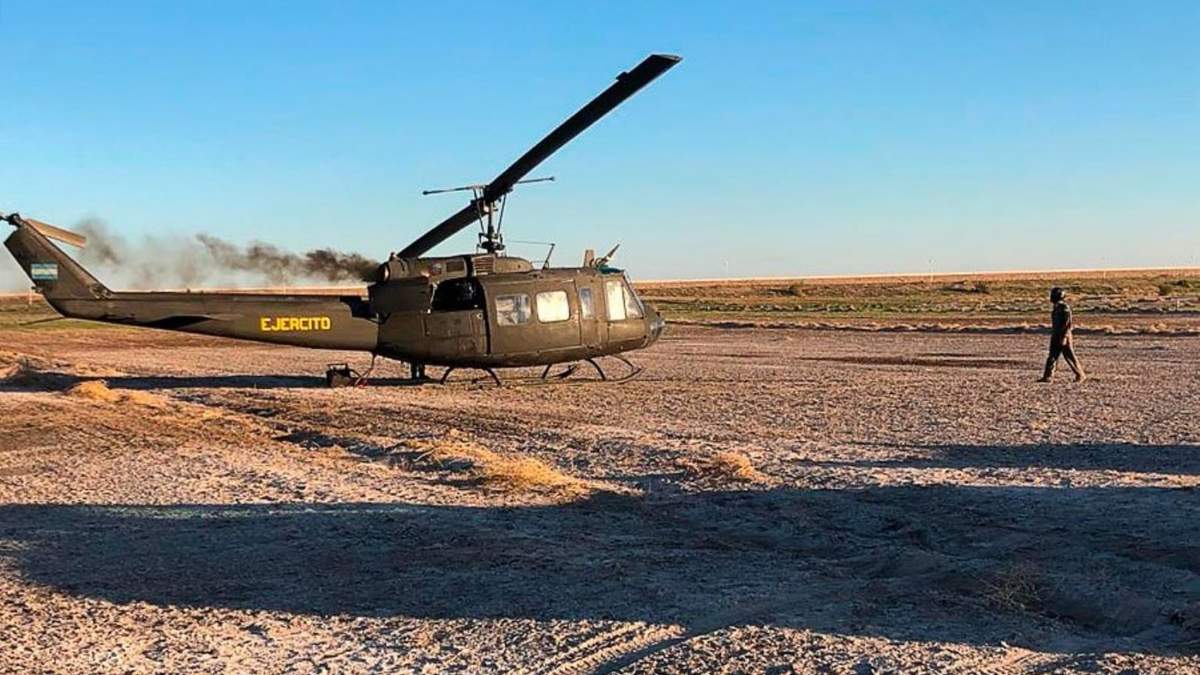 Helicóptero del ejército. Fuente: (Twitter)