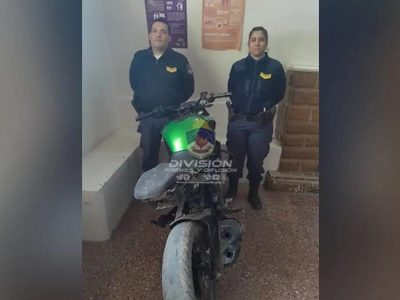La Policía recuperó en Centenario una moto robada en la ciudad de Neuquén