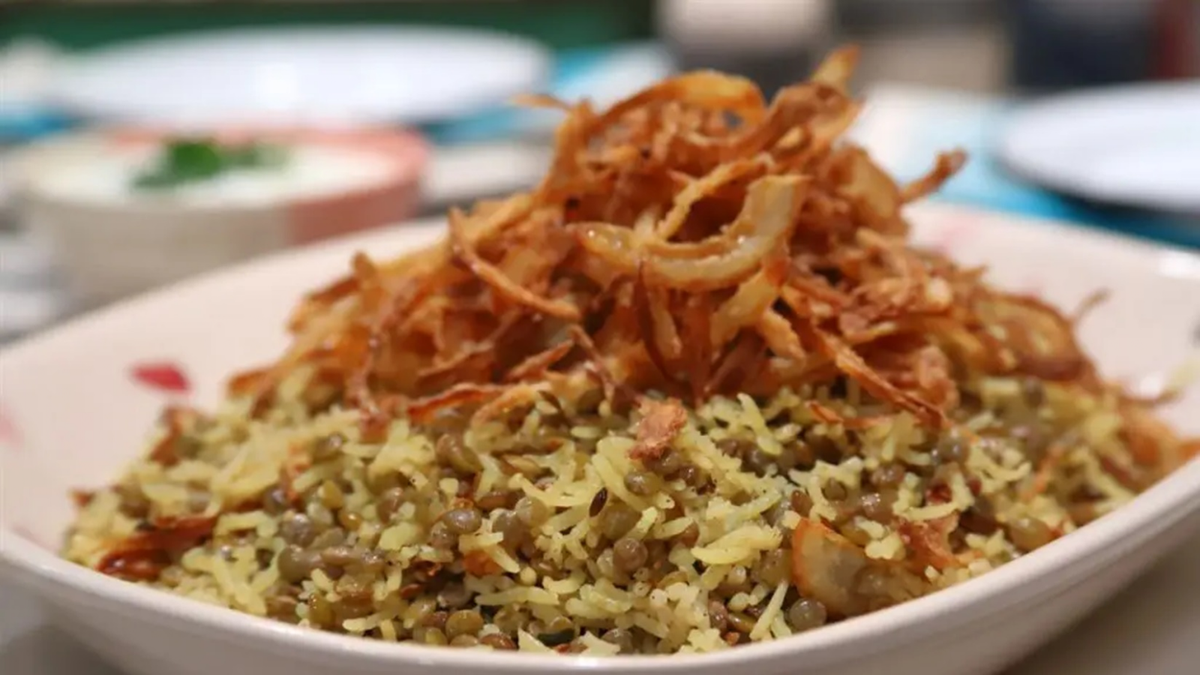 Arroz mejadra. Fuente: (X)