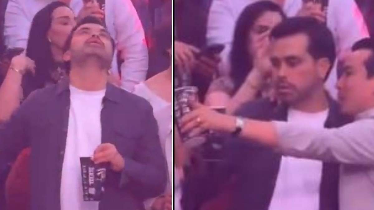 Jorge Álvarez Máynez, dirigente nacional de MC, en concierto de Carín León en Monterrey