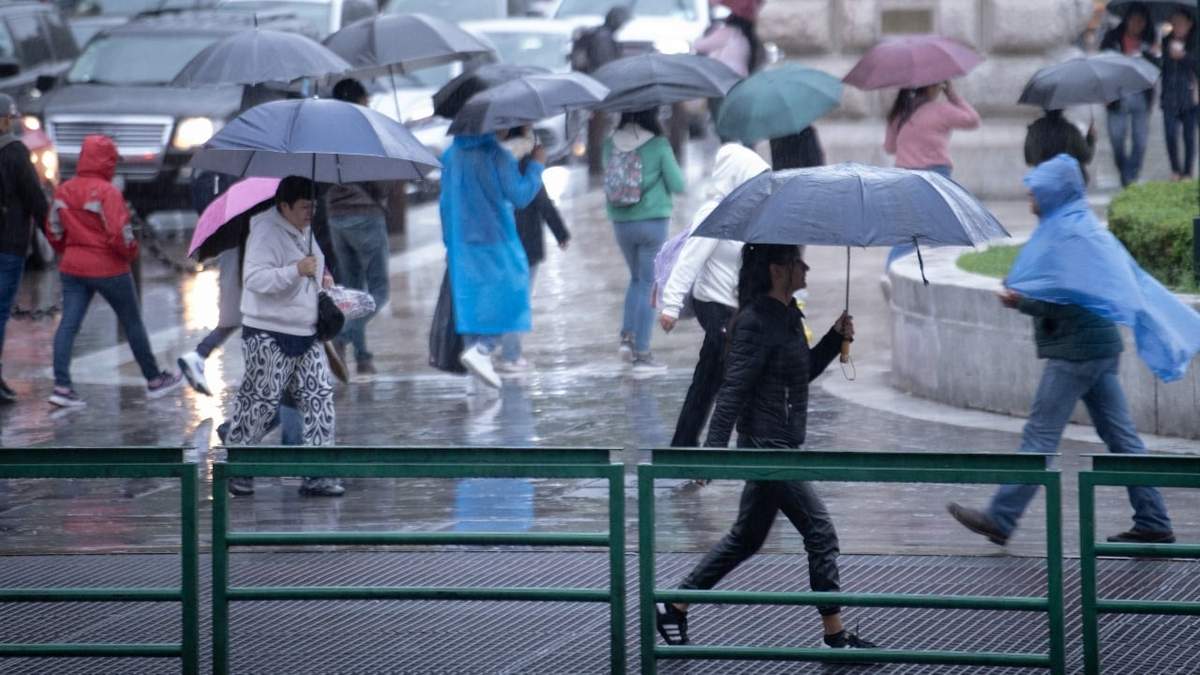 Lluvia de domingo en la Ciudad de México
