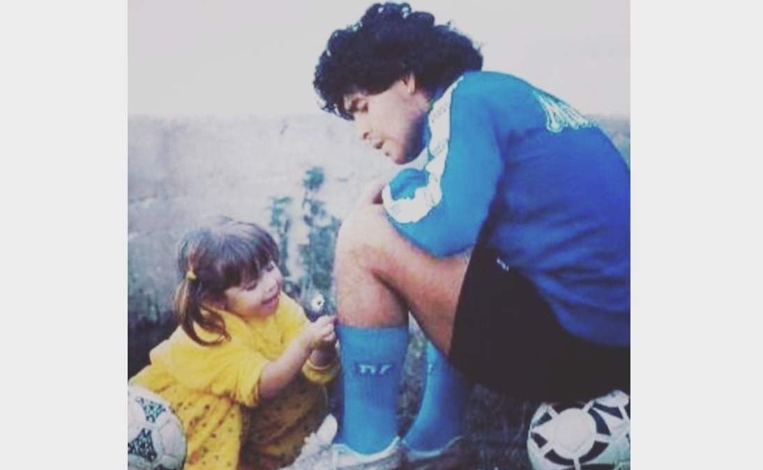 Dalma Maradona y su padre, Diego Armando