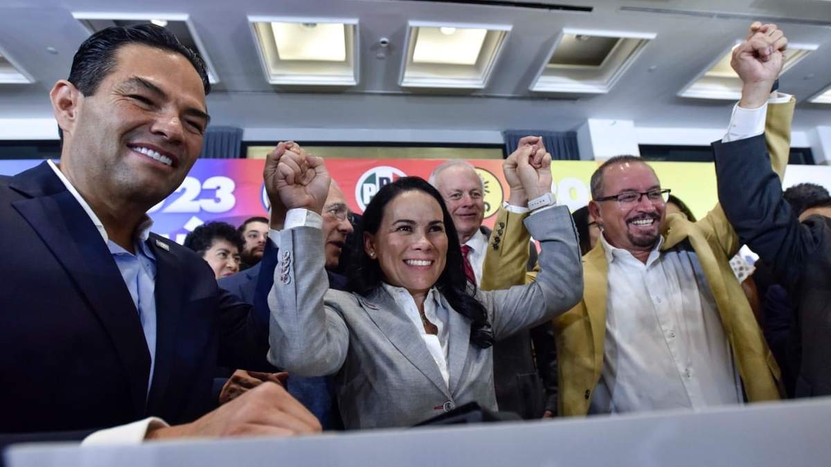 Alejandra del Moral, precandidata de la alianza “Va por el Estado de México”