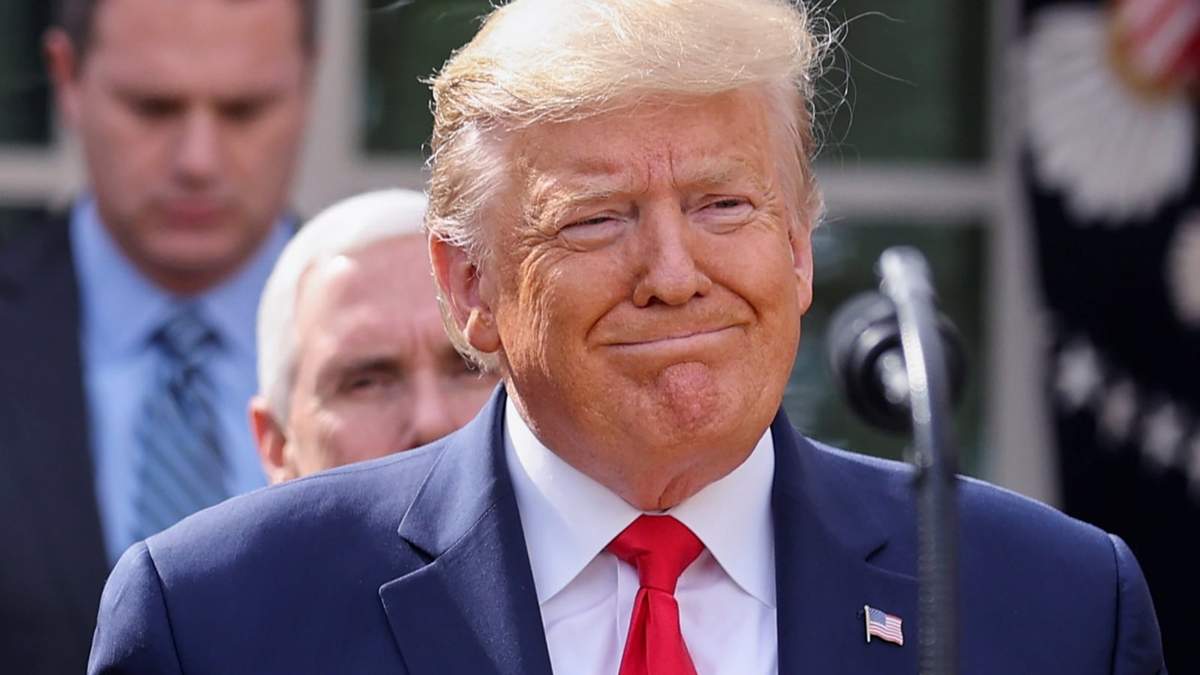 Donald Trump en su discurso desde La Casa Blanca. Fuente: (Twitter)