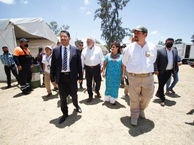 Albergue para ucranianos que huyeron de la guerra es instalado en Iztapalapa