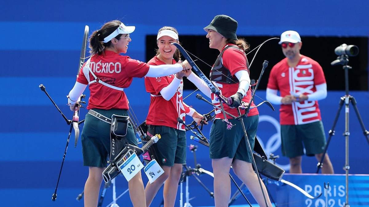 Equipo femenil de tiro con arco gana la medalla de bronce en París 2024