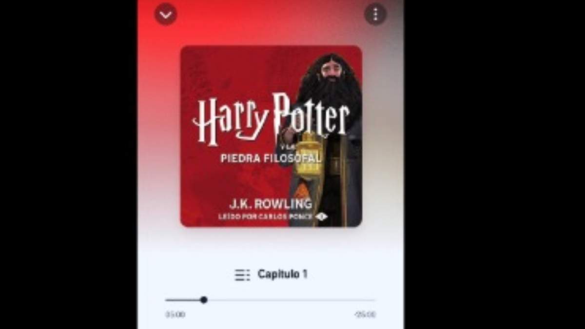 El sitio web de narración en audio llamado Audible