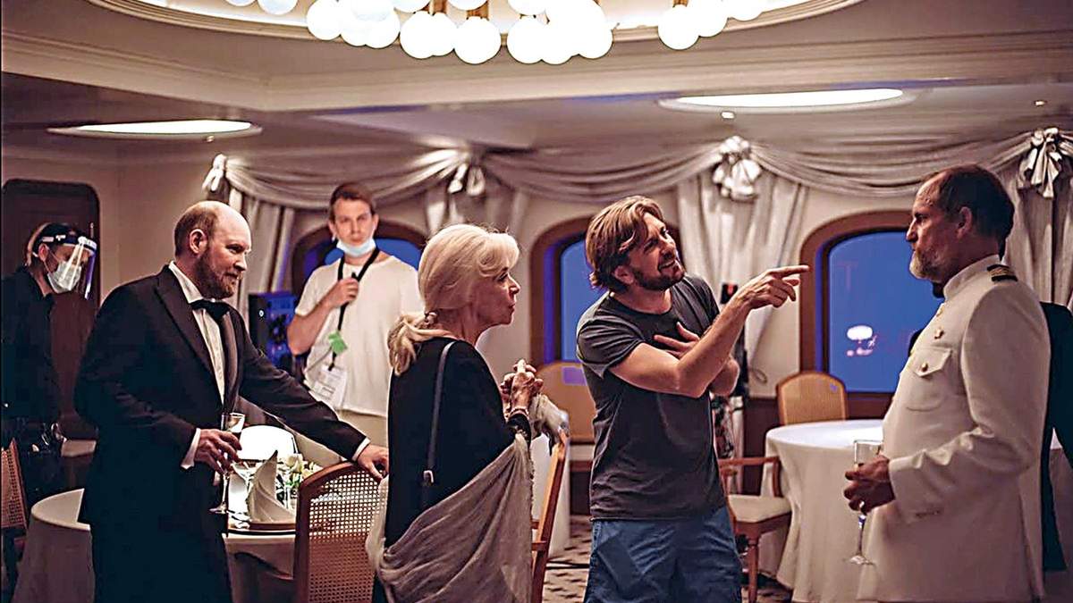 Östlund en la filmación