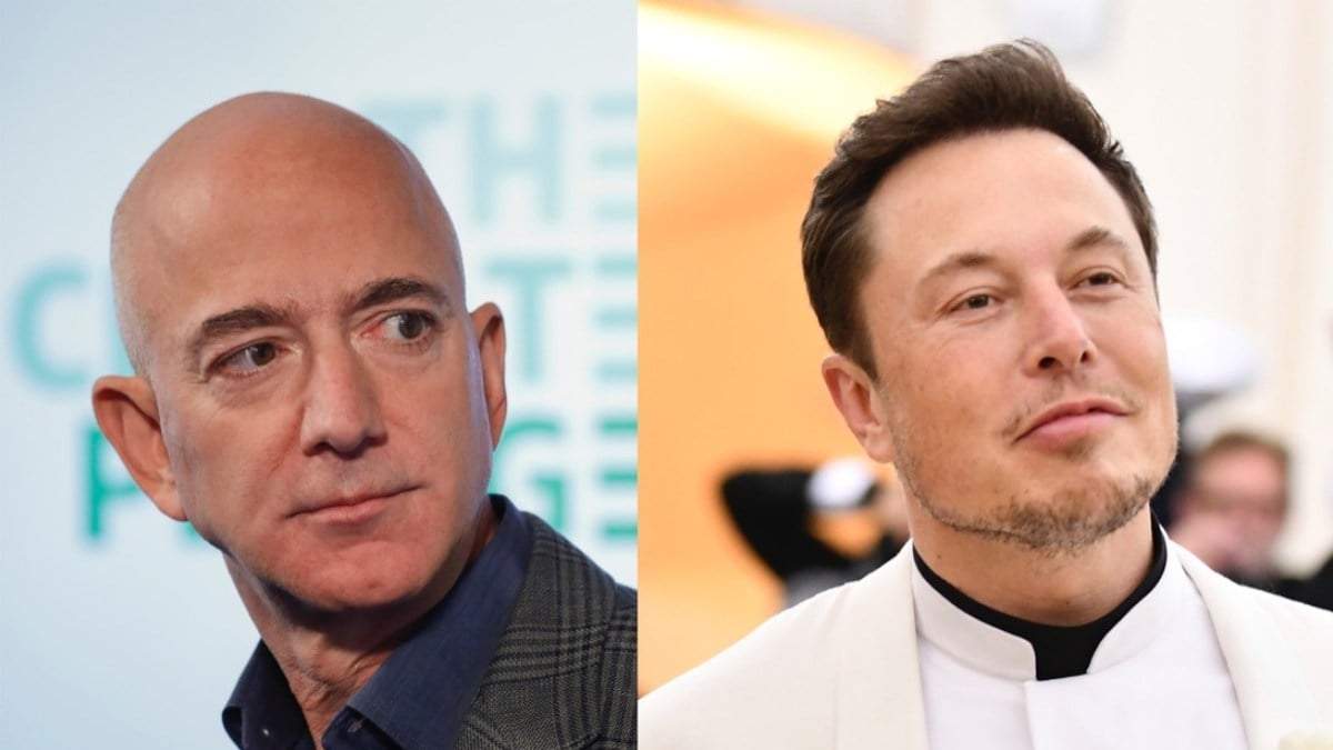 Bezos y Elon Musk, multimillonarios