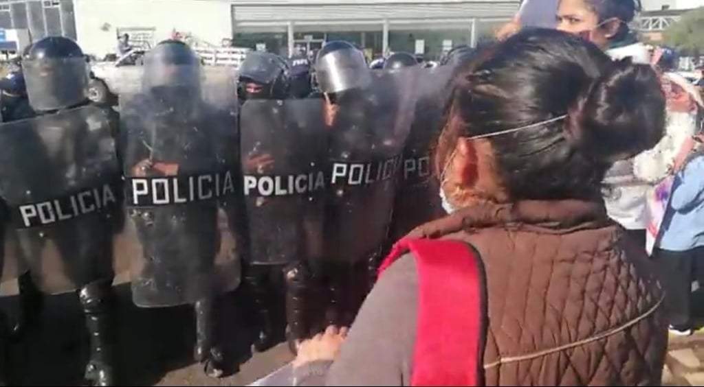 El 10 de julio, la policía de Guanajuato dispersó una protesta de familiares de desaparecidos